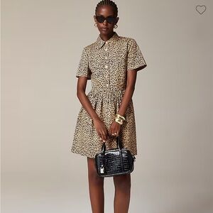 Brand New with Tags. Jcrew Chino A line LEOPARD 🐆 Shirtdress